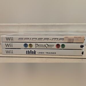 CIB Nintendo Wii Spider Man 3 Puzzle Quest Think Lot 3 Working